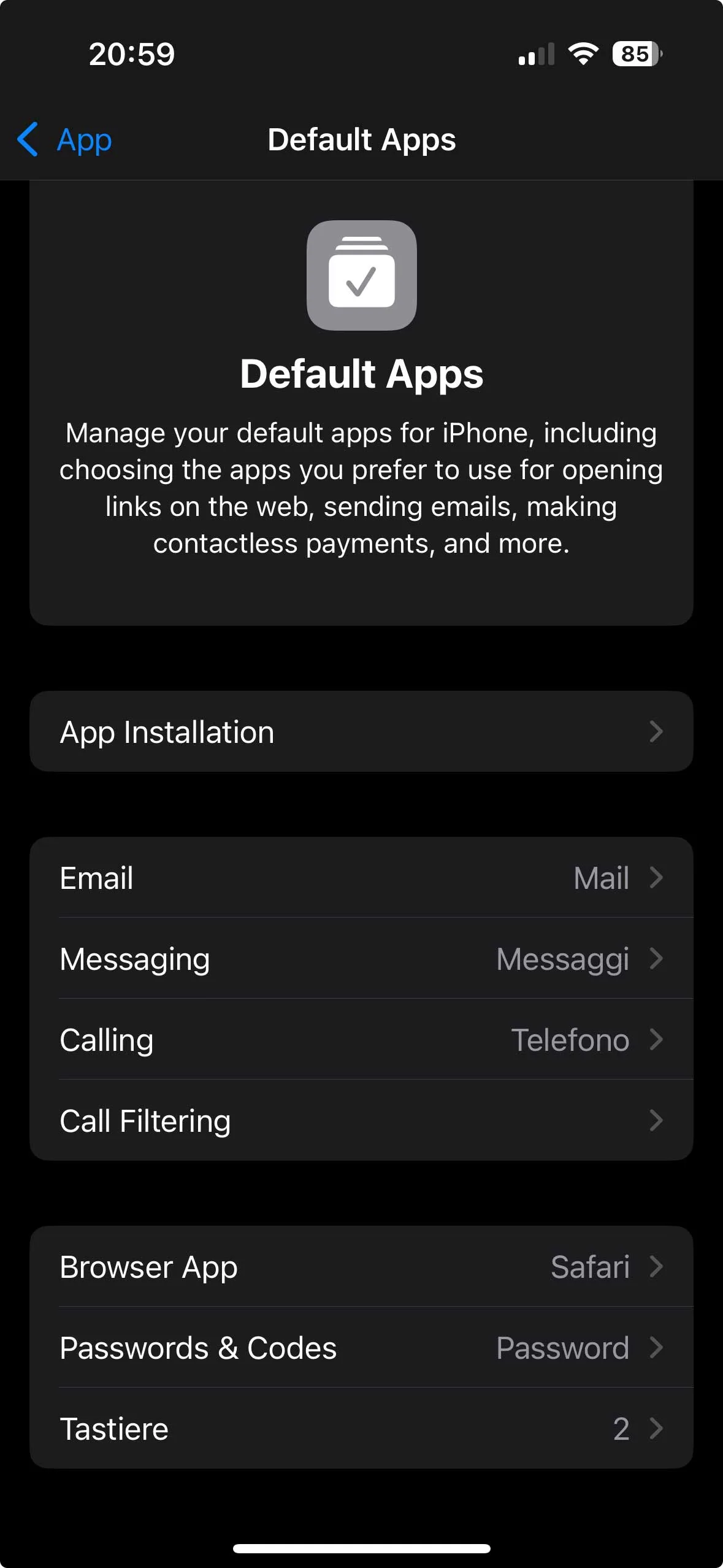 iOS 18.2 permette di impostare facilmente le app di default per messaggi, chiamate, ecc. - macitynet.it