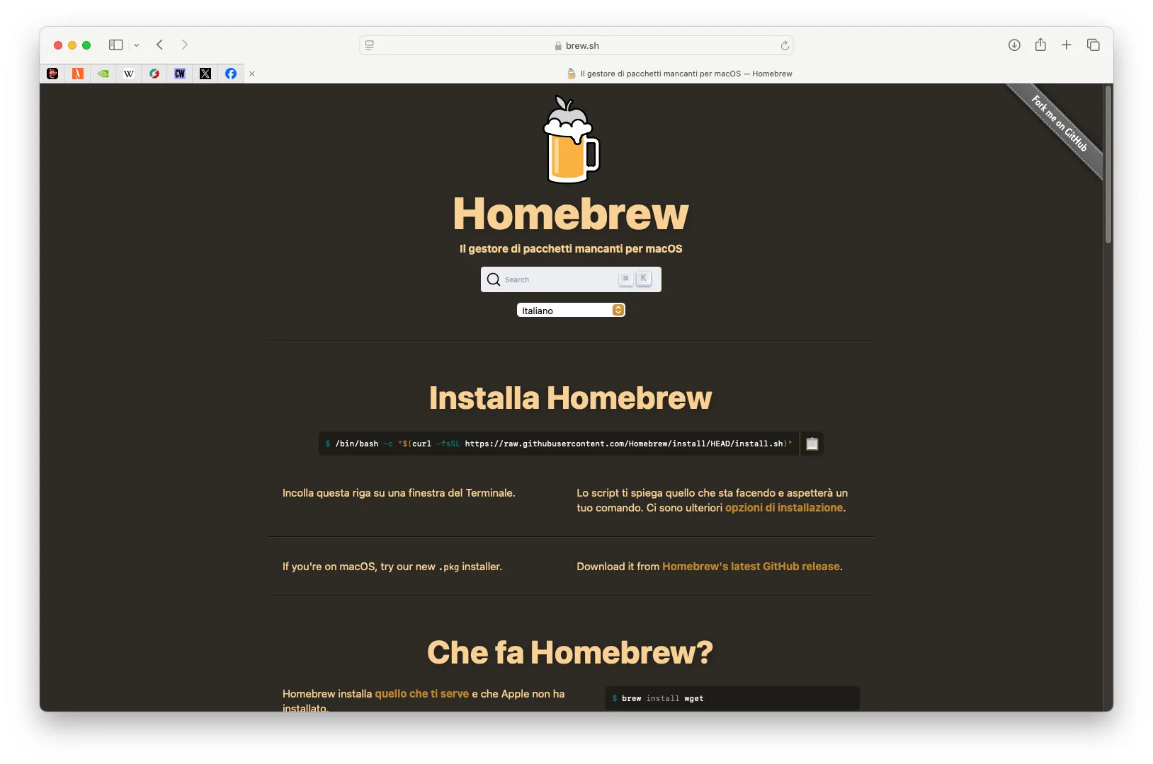 Il gestore di pacchetti Homebrew ora supporta macOS Sequoia