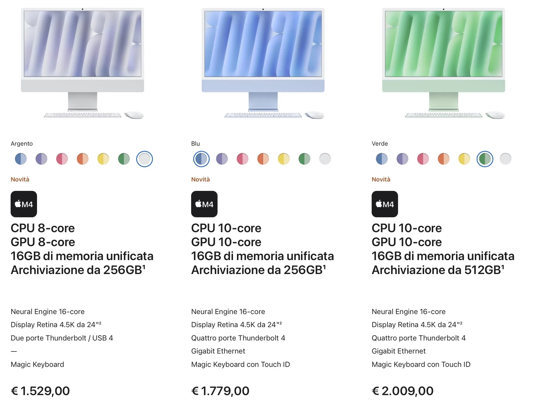 Apple svela iMac M4 in nuovi colori - il video - macitynet.it