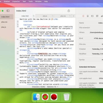 Meno di 3 euro per Smultron, potente editor di testo per Mac - macitynet.it