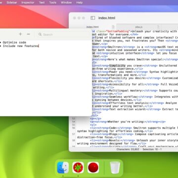 Meno di 3 euro per Smultron, potente editor di testo per Mac - macitynet.it