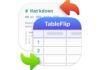 TableFlip, poco più di 2 euro per l'editor di tabelle markdown