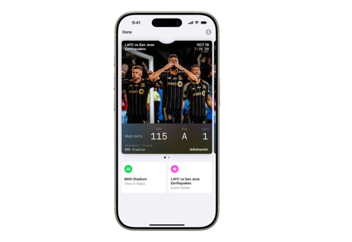 Ticketmaster supporta le migliorie di iOS 18 per i biglietti nell'Apple Wallet