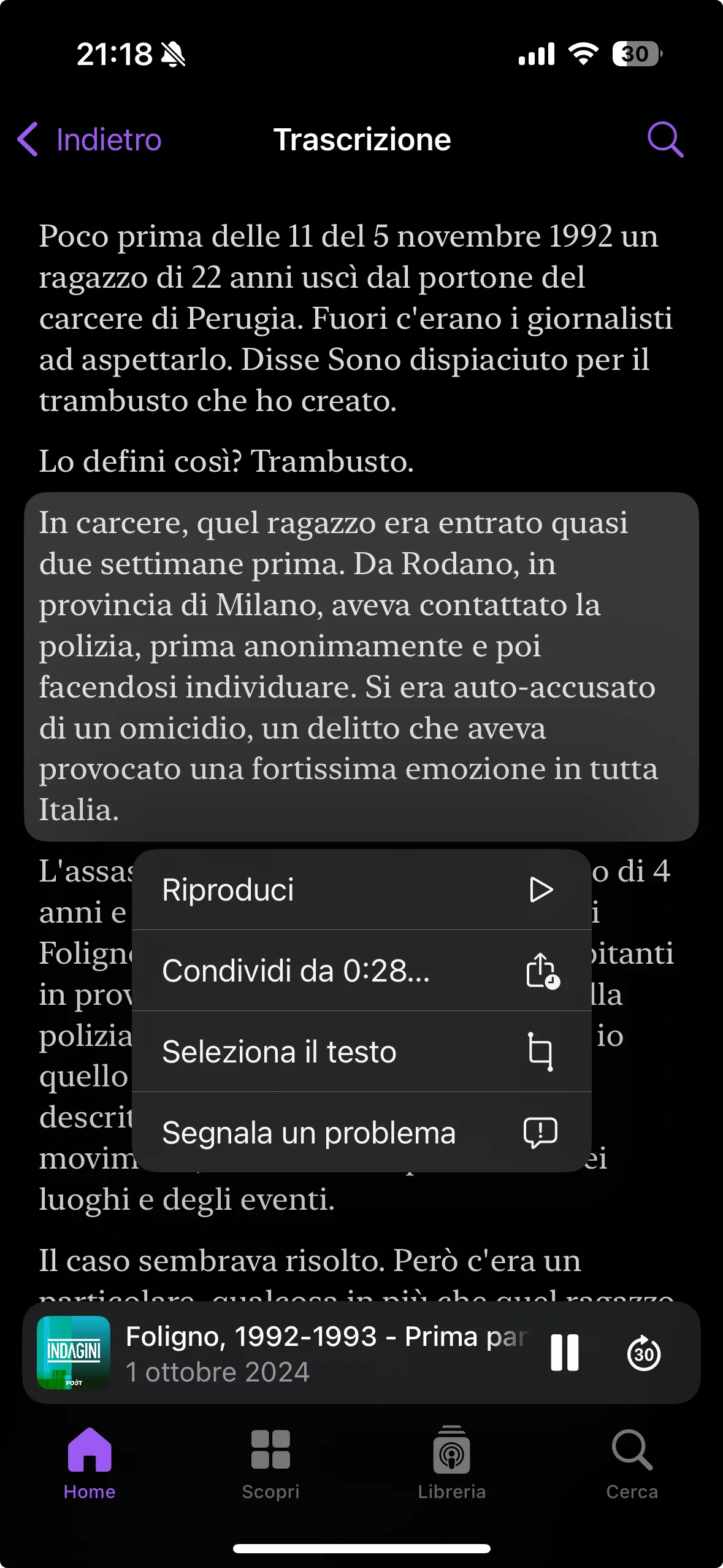 La trascrizione automatica di Podcast da oggi anche in Italiano, funziona così