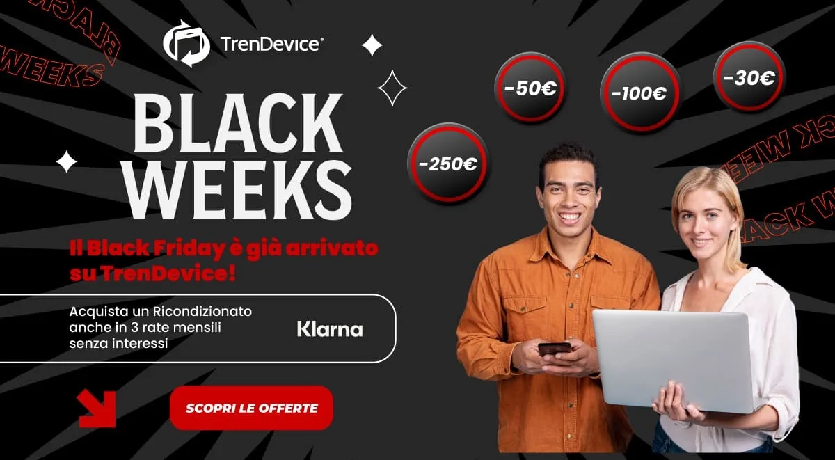 Il Black Friday TrenDevice è già arrivato, sconti fino a -250€ su iPhone, Mac e iPad - macitynet.it