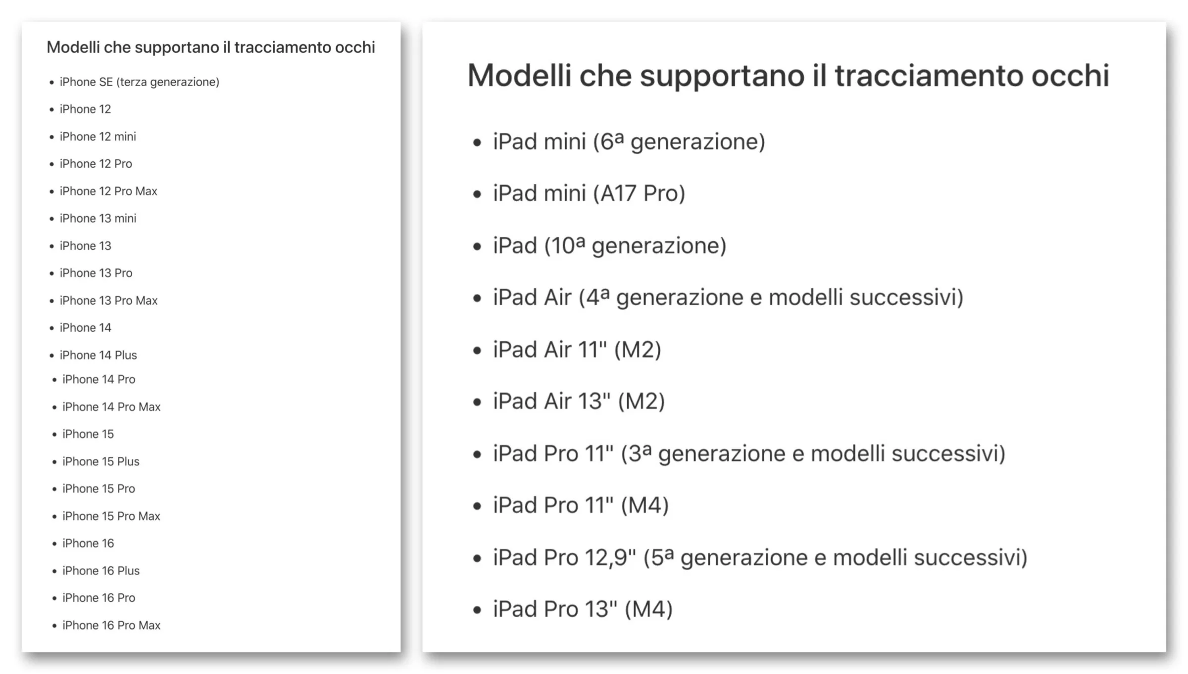 Come controllare iPhone e iPad solo con gli occhi - macitynet.it