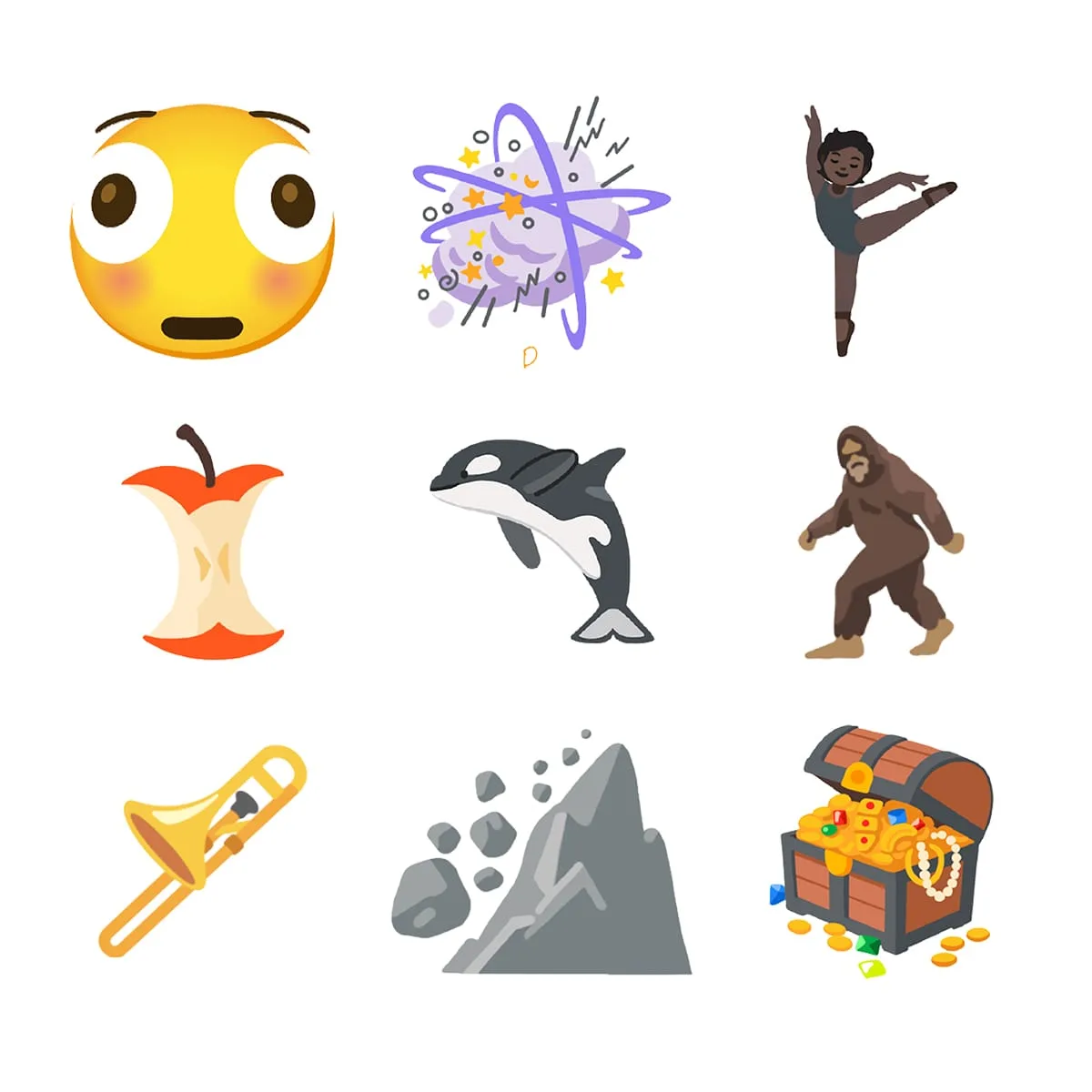 Bigfoot, il torsolo di mela, l'orca e altro ancora nelle emoji 2025 - macitynet.it