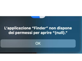 macOS, come risolvere l'errore L'applicazione non dispone dei permessi per aprire null - macitynet.it