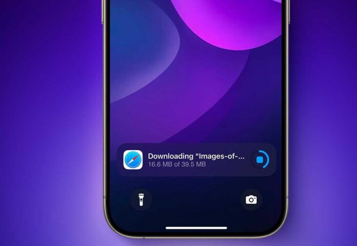 iOS 18.2 permette di monitorare i download di Safari dalla Lock Screen di iPhone - macitynet.it
