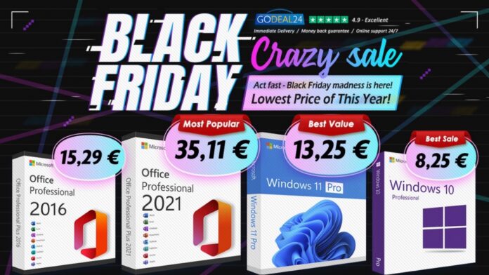 Godeal24 sconta Office a 15€ e Windows 11 a 10 € per il Black Friday - macitynet.it