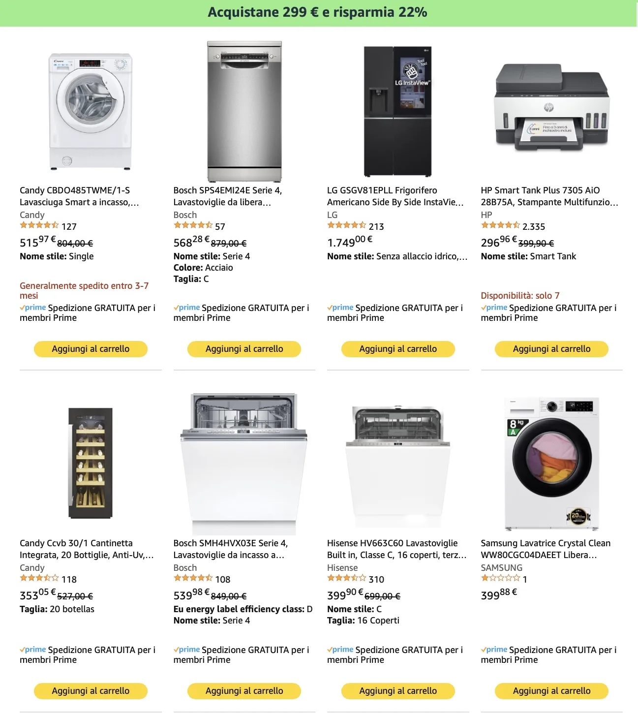 Fino a lunedì Amazon sconta del 22% elettrodomestici, Tv, fotocamere e speakers - macitynet.it