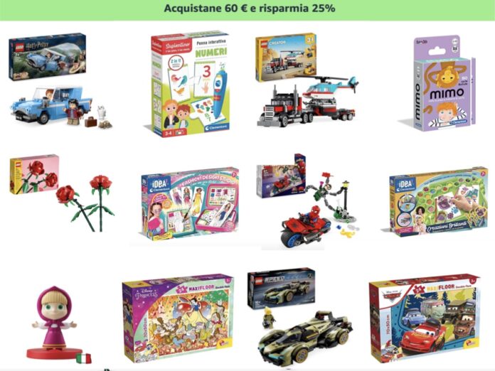 Doppio sconto sui giocattoli comprati su Amazon al Black Friday - macitynet.it