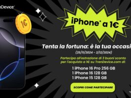 iPhone a 1€ su TrenDevice, l’occasione che aspettavi, partecipa all’operazione a premi - macitynet.it