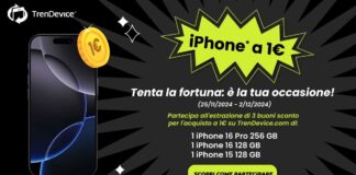 iPhone a 1€ su TrenDevice, l’occasione che aspettavi, partecipa all’operazione a premi - macitynet.it