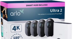 Black Friday, Arlo Ultra 2 con 4 camere al 40 per cento di sconto con prova Arlo Secure - macitynet.it