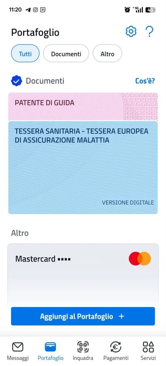 Come aggiungere patente e tessera sanitaria su app IO - macitynet.it