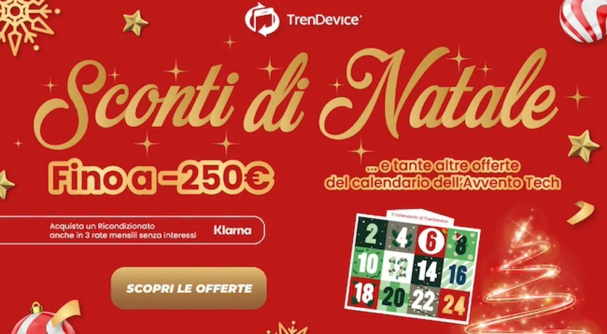 Trendevice sconti di Natale fino a -250€ su iPhone, iPad e Mac ricondizionati - macitynet.it