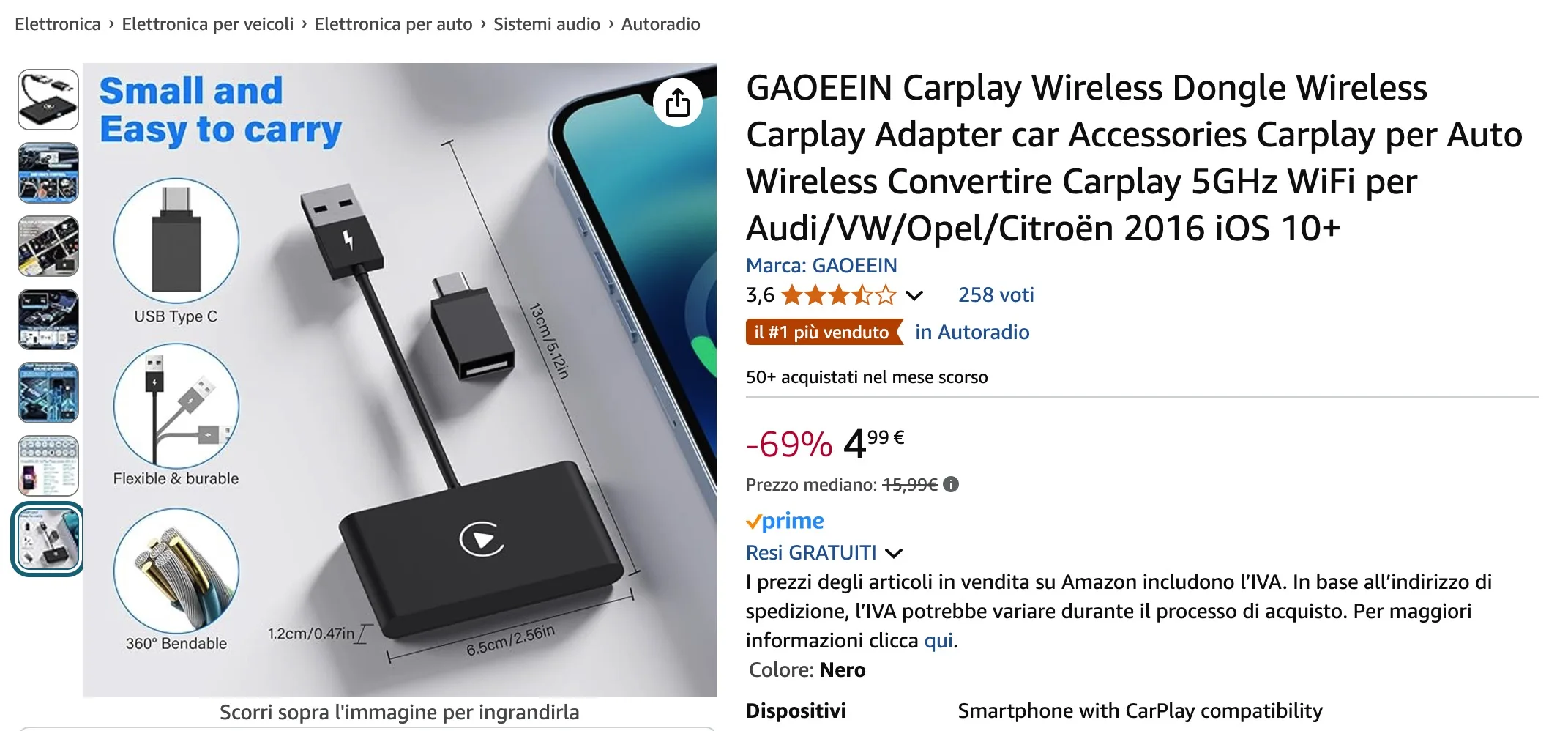 No, dai... Carplay Wireless a 4,99 € su Amazon - macitynet.it