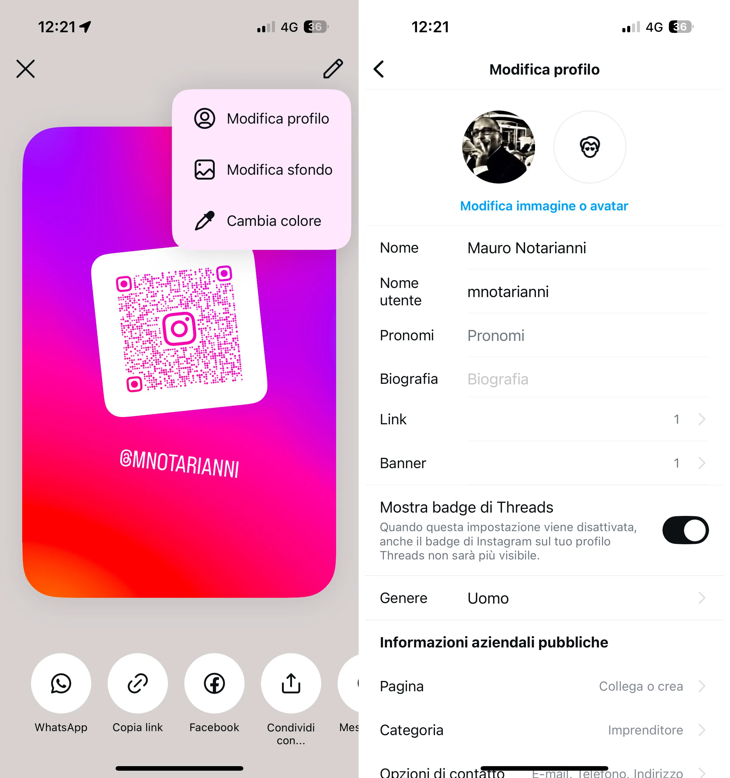 Instagram, come creare un biglietto da visita digitale con le profile card - macitynet.it