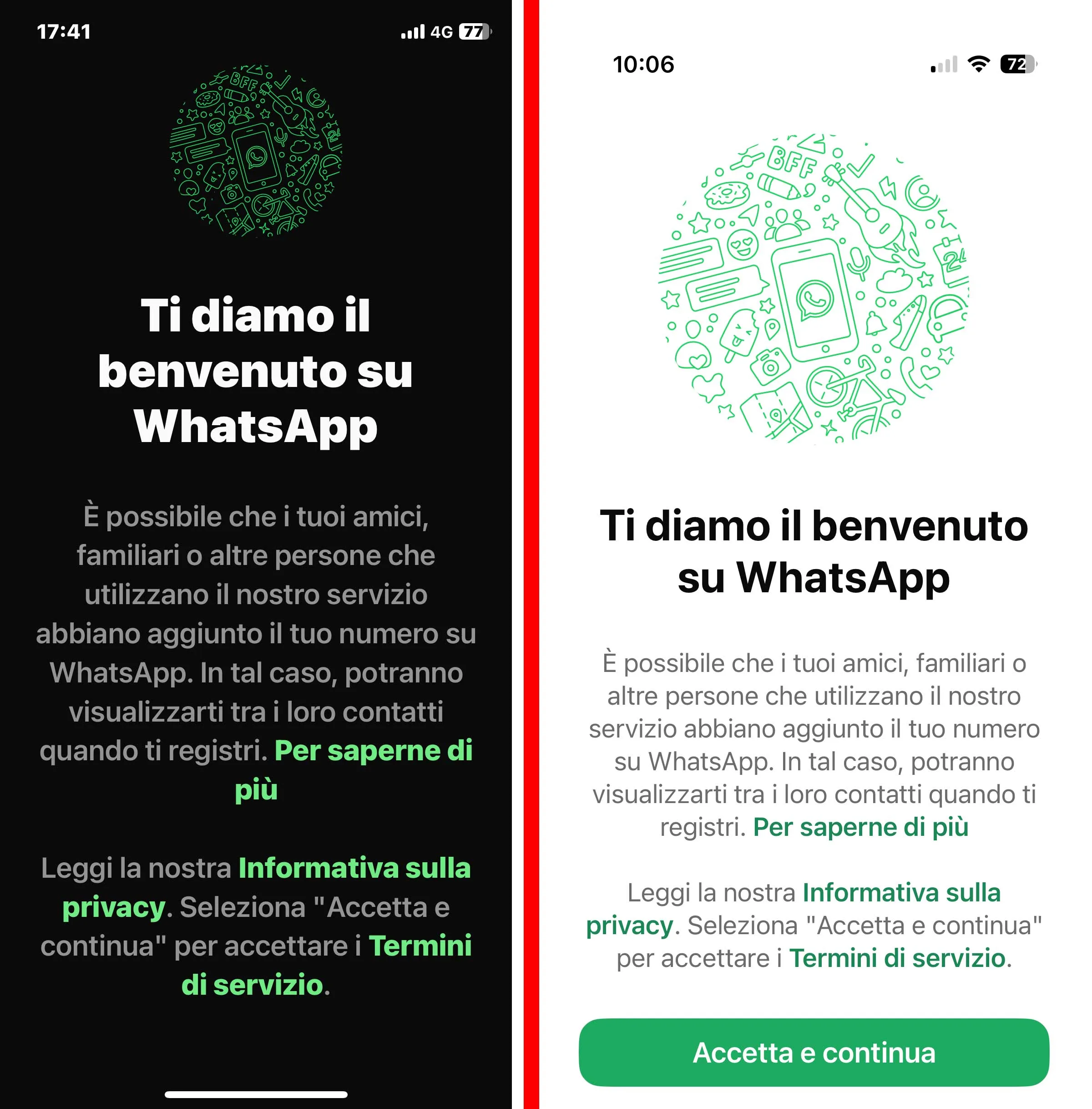 iPhone, cosa fare se WhatsApp sembra bloccato nella schermata Ti diamo il benvenuto - macitynet.it