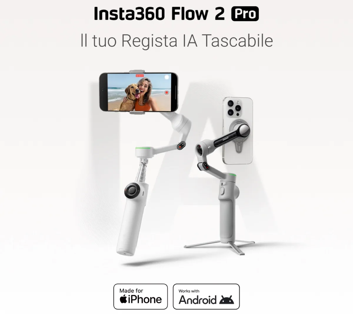 Insta360 Flow 2 Pro è lo stabilizzatore AI nato per iPhone - macitynet.it