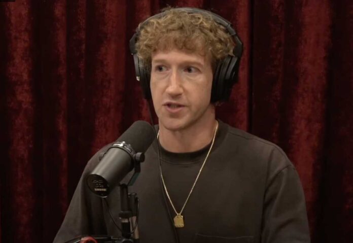 Mark Zuckerberg - Fotogramma dal podcast 