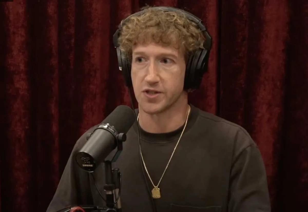 Mark Zuckerberg - Fotogramma dal podcast "Joe Rogan Experience".