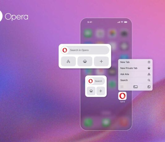 Il browser Opera per iOS ora permette di interagire con l'AI Aria dal widget nella schermata Home - macitynet.it