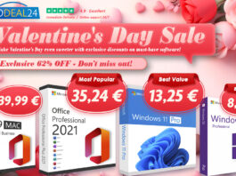 Solo 10 €  Windows Office per PC e Mac a San Valentino - macitynet.it